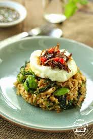 This Fried Rice Really Kampong Style Got Kangkung Water Spinach Petai Stink Beans And Ikan Bilis Anchovies Nasi Goreng Kampung Nasi Lemak Nasi Goreng
