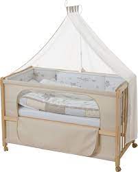Neues angebot roba holz babybett klappbar kinderbett gitterbett reisebett bett baby kinder. Roba Babybett Room Bed Tierfreunde 6 Tlg Otto