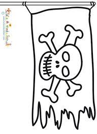 Coloriage D Un Drapeau De Pirate Sur Tete A Modeler Drapeau Pirate Pirates Dessin Pirates Maternelle