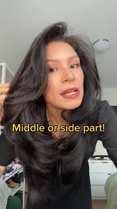 Julia Markel Hair Styling: Middle or Side Part Options