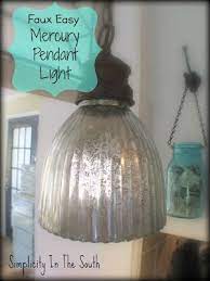 Faux Easy Mercury Pendant Light Using Kryon S Looking Glass Spray Paint Mercury Glass Pendant Light Looking Glass Spray Paint Glass Spray Paint