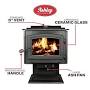 Profile Picture of Ashley 3,200 Sq. Ft. Large Pedestal Wood Stove | US Stove Companyon Google