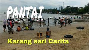 Pantai Karang Sari Carita Youtube