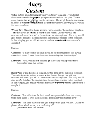 Doc Angry Customer Role Play Sameera Abdullah Arif Academia Edu