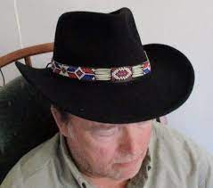 Will You Wear The Red White Blue Hatband With Porcupine Quills And Glass Beads Handcrafted For Western Style Hats Beaded Hat Bands Hat Band Hat Bands