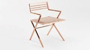 Kayra Bakir Kaplama Kollu Metal Sandalye Sandalye Metal Ahsap Isciligi