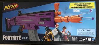 It is bundled with the travis scott outfit. All New Original Nerf Fortnite Ar E Ot Orange Trigger Motorized Blaster Complete With Box Toys Games Toys On Carousell