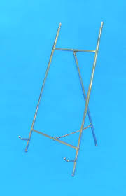 Decorative Brass Easel Display Stand, 16 Inches High