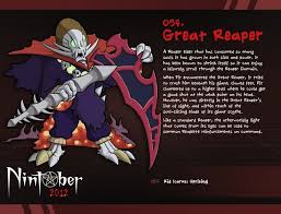 Nintober 054 Great Reaper By Fryguy64 On Deviantart Reaper Monster Drawing Kid Icarus