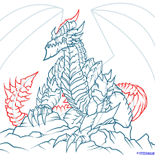 How To Draw Deathwing World Of Warcraft Deathwing Step By Step Dragons Draw A Dragon Fantasy Free Online Drawing Tutorial Drawings Fire Sketch Warcraft