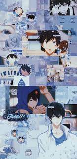 Haruka Nanase Gambar Karakter Seni Kolase Animasi