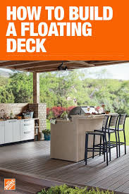 5 Steps To The Perfect Backyard Build A Floating Deck Building A Floating Deck Floating Deck Backyard