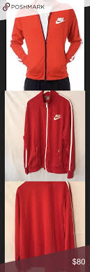 Black And Red Nike Zip Up Hoodie Men S Zip Up Hoodie Warm Up Jacket Red And White Red Jacket Warmup Jacket Zip Up Hoodies