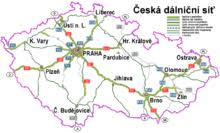 Die tschechische maut wird auf grundlage der gefahrenen kilometer sowie der achszahl, tonnage und emissionsklasse erhoben. Tschechien Wikipedia