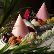 Puding Tumpeng Buah Naga Besar Mini Buah Naga
