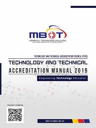 Mbot recognises technologists and technicians as professions which will be able to show the prestigious side of. Manual Akreditasi Teknologi Dan Teknikal Mbot 2019 V2 0 Vocational Education Curriculum