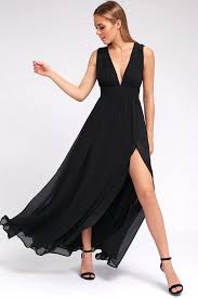 Heavenly Hues Black Maxi Dress Lulus Maxi Dress Black Maxi Dress Maxi Gown Dress
