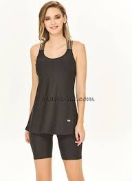 Semi Covered 3082 Swimsuit Black Is One Of The Most Stylish Set Of 2018 Spring Summer Collection Semi Covered 3082 Black Swimsuit Swimsuits Modest Swimwear