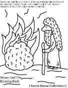 Moses, obedience · print version. Moses And The Burning Bush Coloring Pages