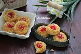 Resepi biskut semperit dahlia yang rangup & sedap. Biskut Kelapa Ceri Resepi Terbaik