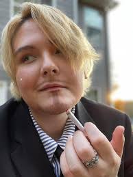 Charlie's wearing something special for Halloween. Definitely a Treat.  Based