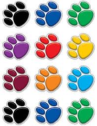 Colorful Paw Prints Mini Accents Paw Patrol Decorations Paw Patrol Party Decorations Paw Patrol Invitations