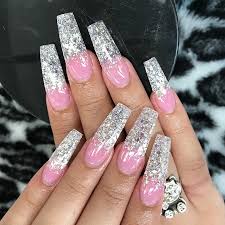 Both young girls and mature ladies can adorn this nail art on casual events as long as it doesn't clash with an outfit. Glitter Acrylic Hot Pink Nails Novocom Top