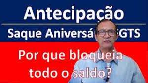 Como consultar meus saldos inativos? Bloqueia Tudo Antecipacao Saque Aniversario Fgts Youtube