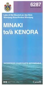 Lake Of The Woods Winnipeg River Minaki To Kenora Nautical Chart 6287