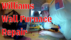 When i turn the thermostat on, and the room gets warm i hear a metal banging noise like hitting a metal with a hammer. Hvac Williams Wall Furnace Easy Call Youtube