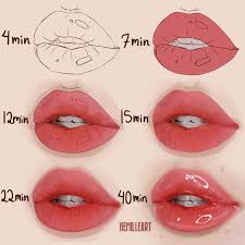 Amazing Process By Hemilleart Follow Her Hemilleart For More Tag Your Friends Artsviral Digital Art Tutorial Lips Drawing Easy Drawings