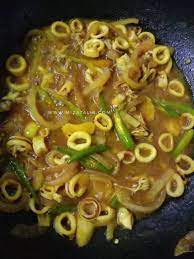 Tmbh kan salt n pepper to taste, serbuk kunyit satu sudu kecil 3. Sotong Masak Kunyit Miza Talib