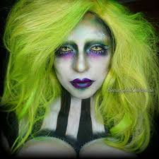50 Halloween Costumes That Are Really Just An Excuse To Show Off Colorful Hair Beetlejuice Makeup Halloween Eye Makeup Halloween Makeup Looks
