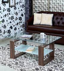 Get free shipping on qualified glass coffee tables or buy online pick up in store today in the furniture department. Buy Lola Tempered Glass Coffee Table In Matte Woody Brown By Athena Crafts Online Modern Rectangular Coffee Tables Tables Furniture Pepperfry Product