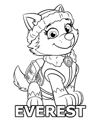 Paw patrol coloring pages can help your kids appreciate real life heroes. Coloring Sheet Paw Patrol Everest To Print And Download