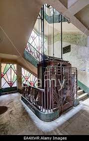 Stock Photo Lift And Stairwell The Art Deco Verivo Building Port Said Egypt Art Deco Deco Egypt