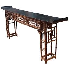 Elegant Chinese Bamboo Altar Or Console Table 1stdibs Com Antique Bamboo Console Table Chinese Bamboo