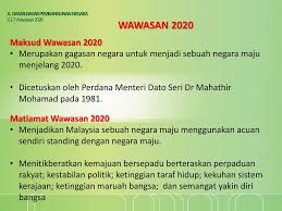 Wawasan 2020 pengajian malaysia dan pengajian am stpm. Mpu 1152 Pengajian Malaysia Ppt Download