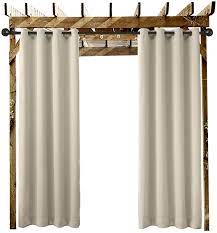 These beautiful cross weave textured panels offer thermal insulation. Amazon Com Chadmade Outdoor Curtain Beige Extra Wide 150 W X 96 L Grommet Eyelet In Front Porch Pergola Cabana Covered Patio Gazebo Dock And Beach Home 1 Panel Garden Outdoor
