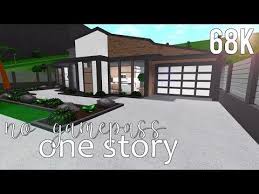 On the menu, there is the basement option. Roblox Bloxburg No Gamepass One Story 68k Youtube Two Story House Design Unique House Design House Design Kitchen
