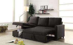 Use reversible sectionals to rearrange the layout of living and entertainment rooms. Hilton Reversible Sectional Sleeper Sofa