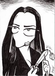 Deviantart is the world's largest online social community for morticia colored by blitzart01 original lines by me link redbird and blitzart01,2007. Inktober Day 16 Frenchy As Carolyn Jones As Morticia Addams Charmy S Army The Comic Strip