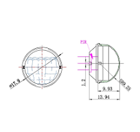เฟรสเนลเลนส์เหนี่ยวนำอินฟราเรด120 ° มุมเหนี่ยวนำ10เมตร PIR  ความไวสูงการตรวจจับอินฟราเรดของพลาสต์ร่างกายมนุษย์ - AliExpress