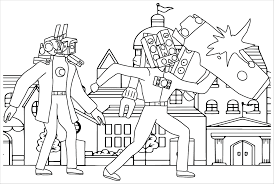 Titan Cameraman Coloring Pages – Ignite Your Creativity!