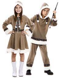 A member of a group of indigenous peoples of southwestern and northern alaska, arctic canada, greenland. Inuit Partnerkostum Eskimo Paarkostum Fur Kinder Braun Weiss Gunstige Faschings Kostume Bei Karneval Megastore