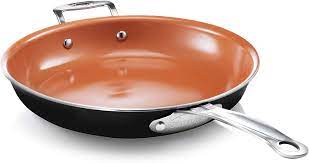 Gotham Steel 12 5 Inch Fry Pan Nonstick Helper Handle Metal Utensil Safe Walmart Com Walmart Com