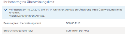 Wenn sie eine internationale überweisung mit ihrer bank senden oder empfangen, können sie bei einem schlechten wechselkurs geld verlieren, was wie eine versteckte gebühr ist. Services Ueberwlimit Aendern Deutsche Bank Privatkunden