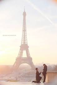 Proposal In Front Of Eiffel Tower During Sunset Proposal Pictures Paris Engagement Photos Wedding Proposals