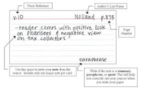 If the source has no author, start with the title. Research Paper Note Cards Apa Format