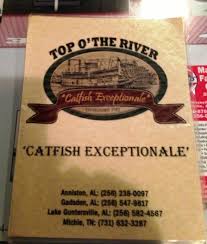 Top of the river gadsden menu. Menu Cover Picture Of Top O The River Guntersville Tripadvisor